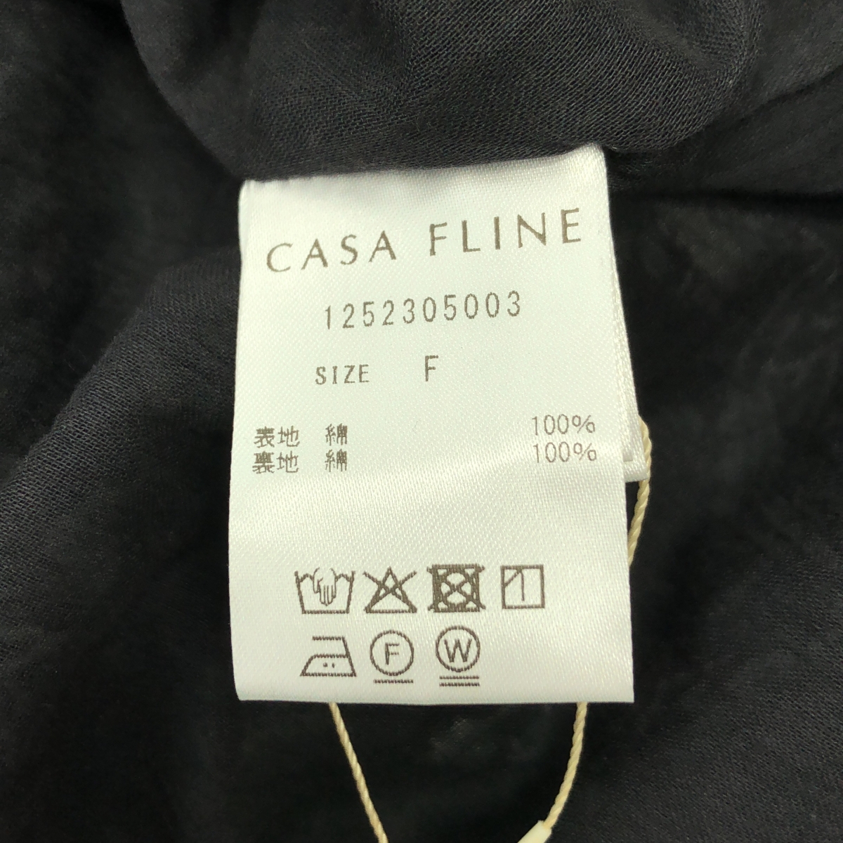 CASA FLINE / カーサフライン コットン イレヘム プリント ドレス ノースリーブワンピース
