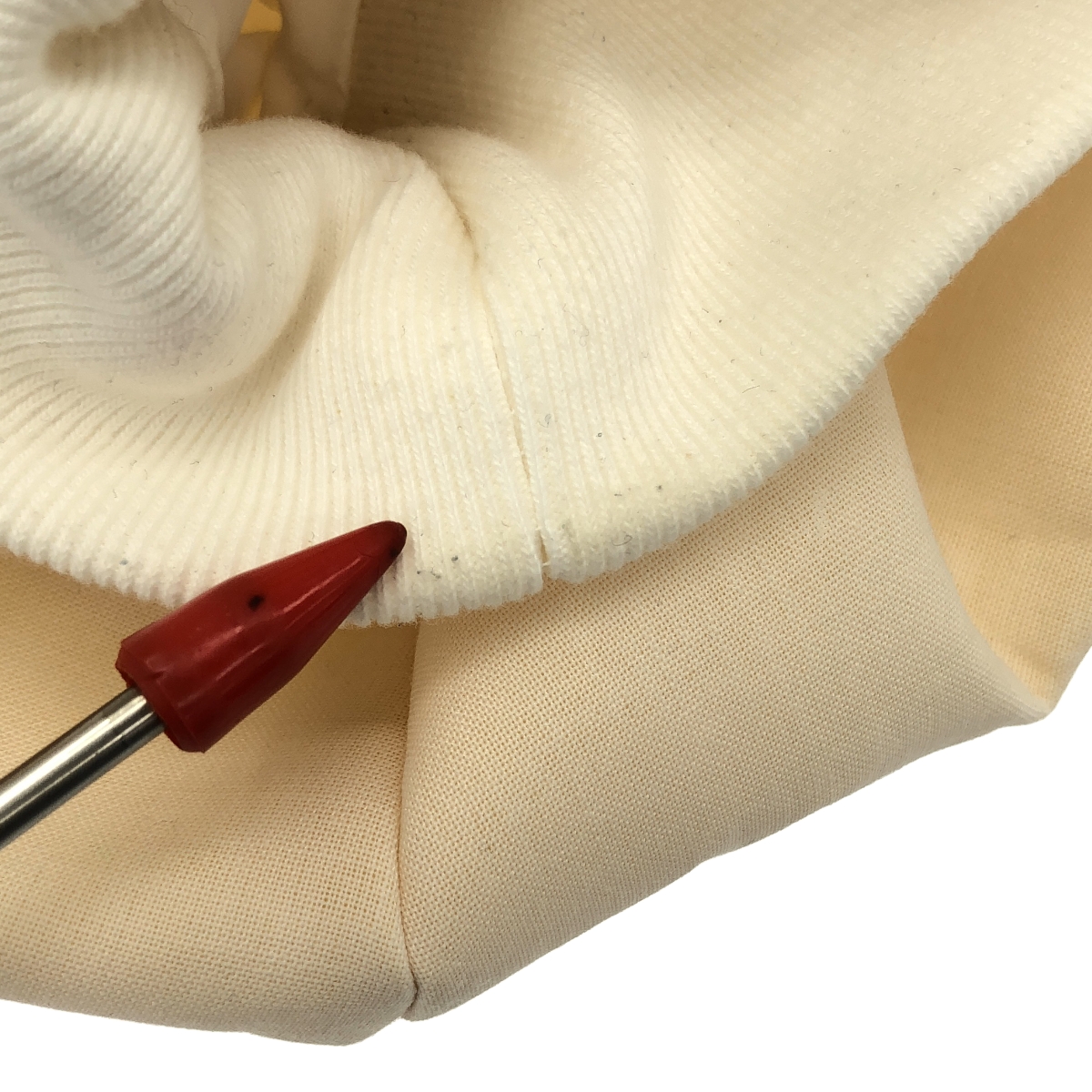 sacai / サカイ 異素材 切替 ドッキング ボリュームスリーブ スウェット トレーナー ブラウス