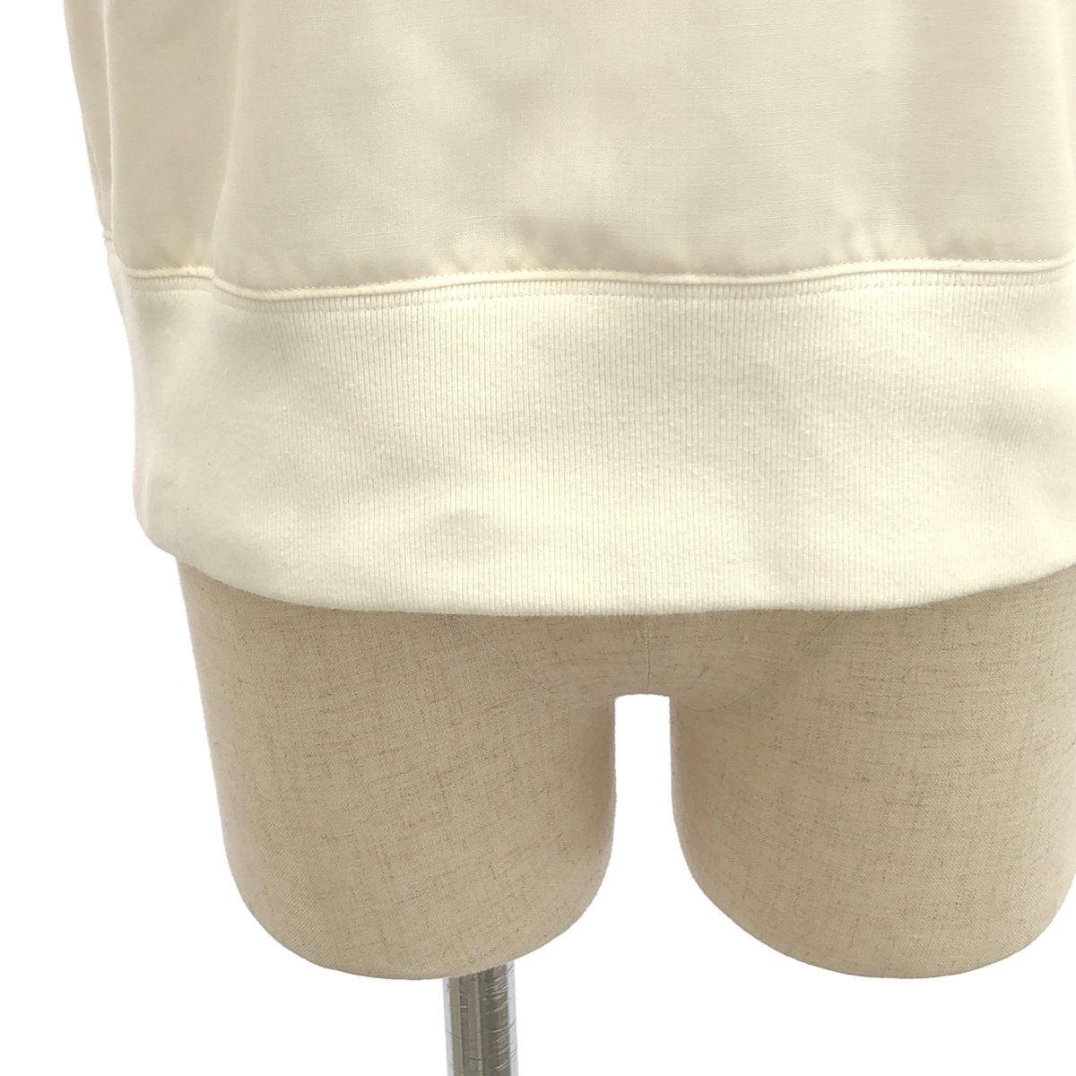 sacai / サカイ 異素材 切替 ドッキング ボリュームスリーブ スウェット トレーナー ブラウス