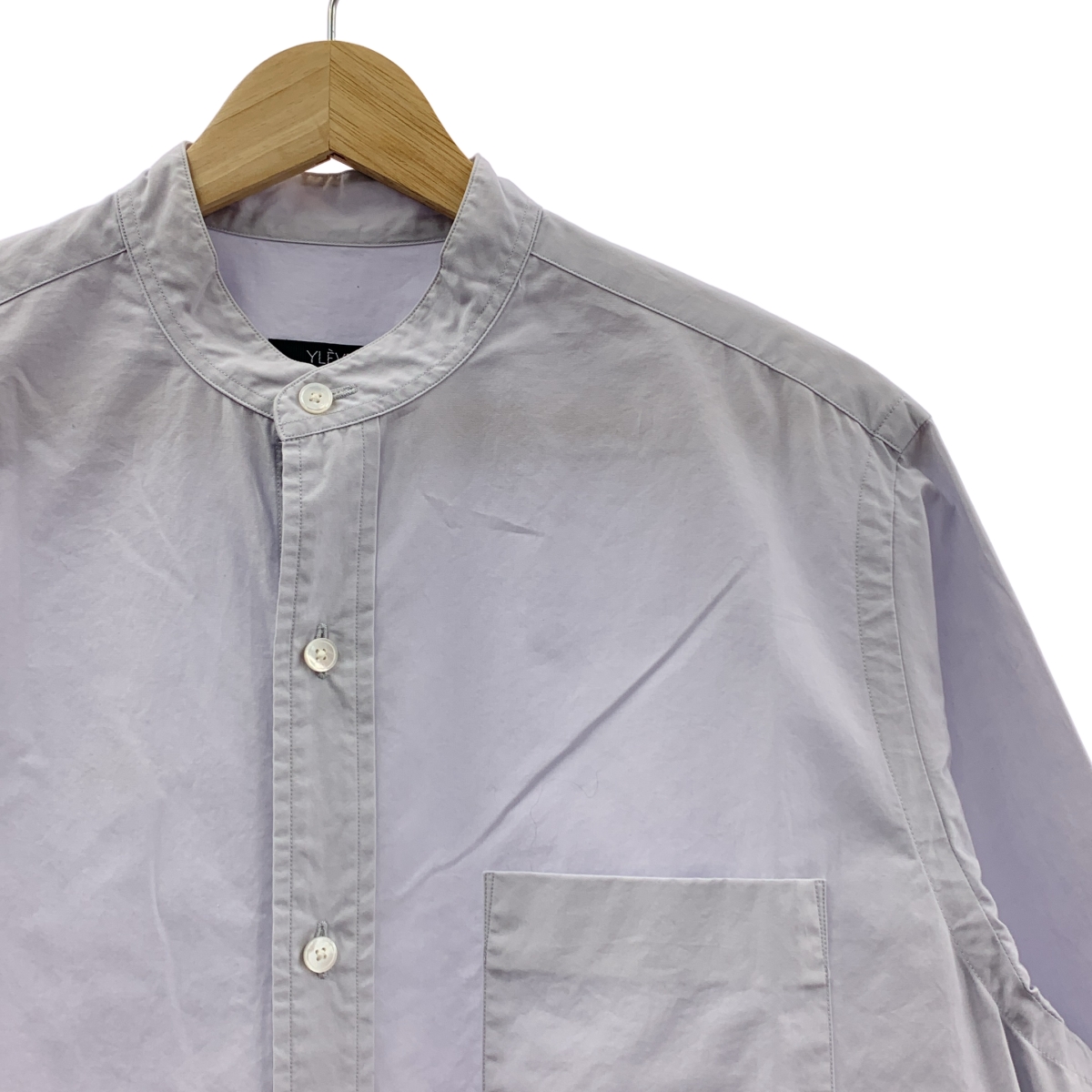 YLEVE / イレーヴ バンドカラー コットンタイプライターシャツ