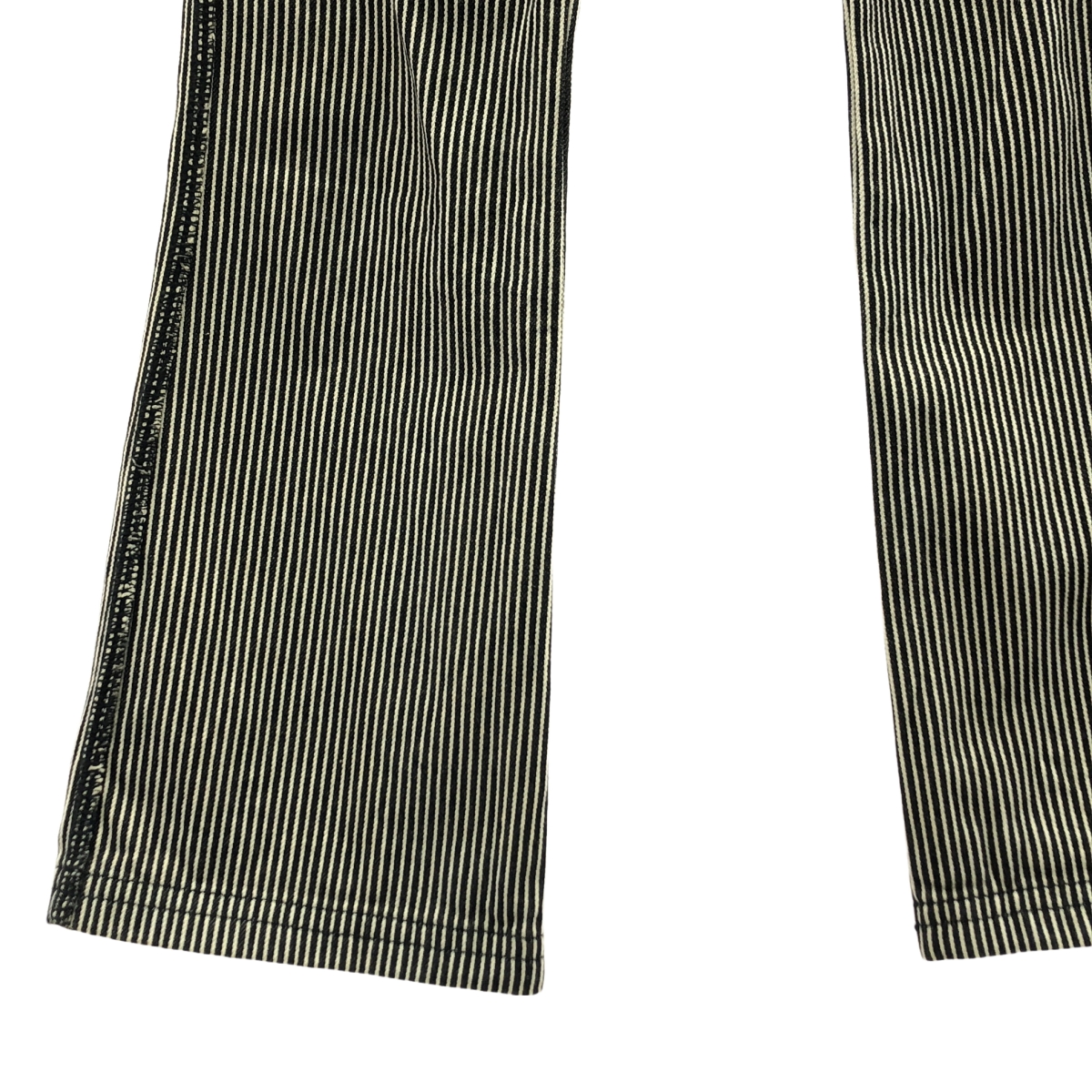 tricot COMME des GARCONS / トリココムデギャルソン コットン ヒッコリー ブーツカット フレアパンツ