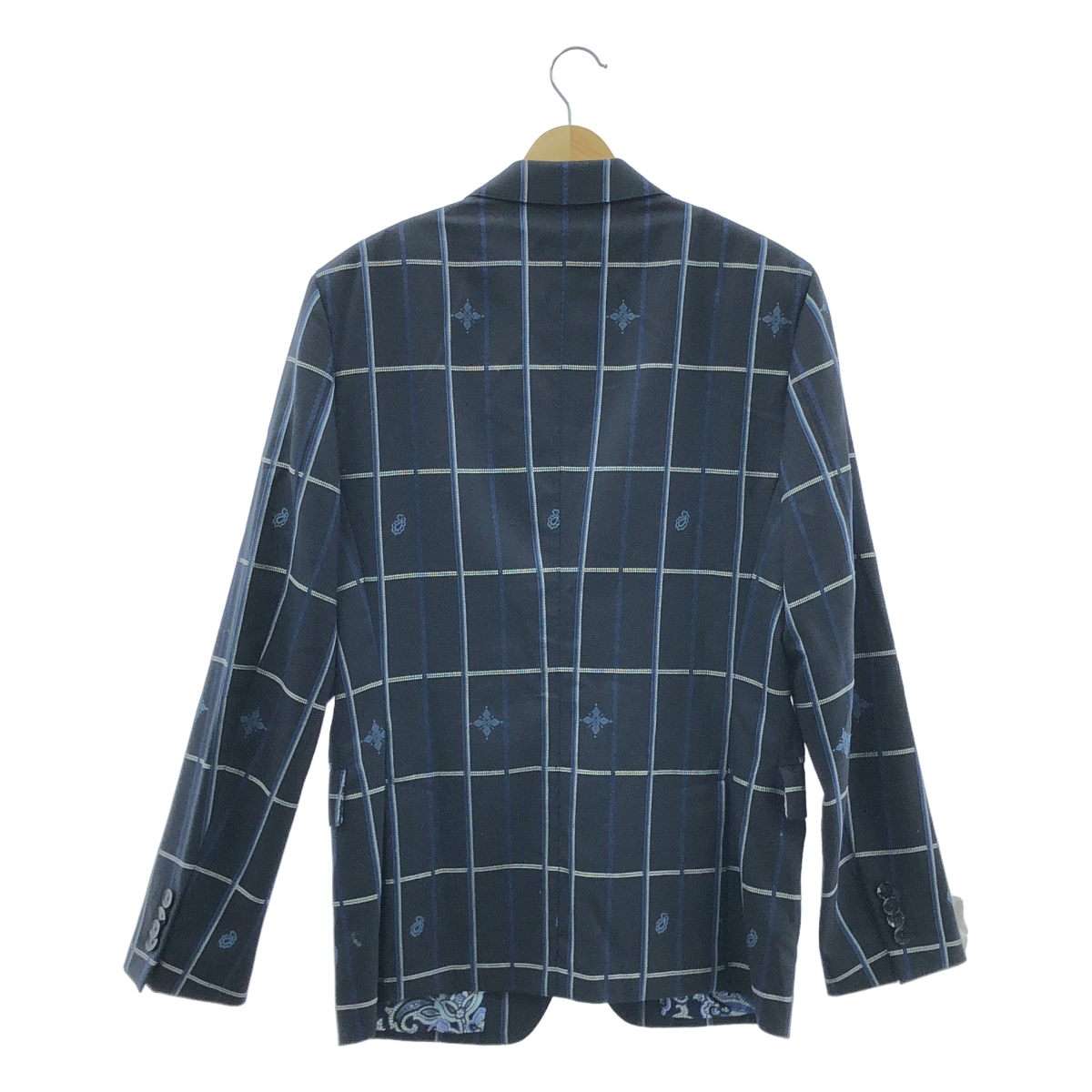 ETRO / エトロ ウール チェック ペイズリー テーラードジャケット