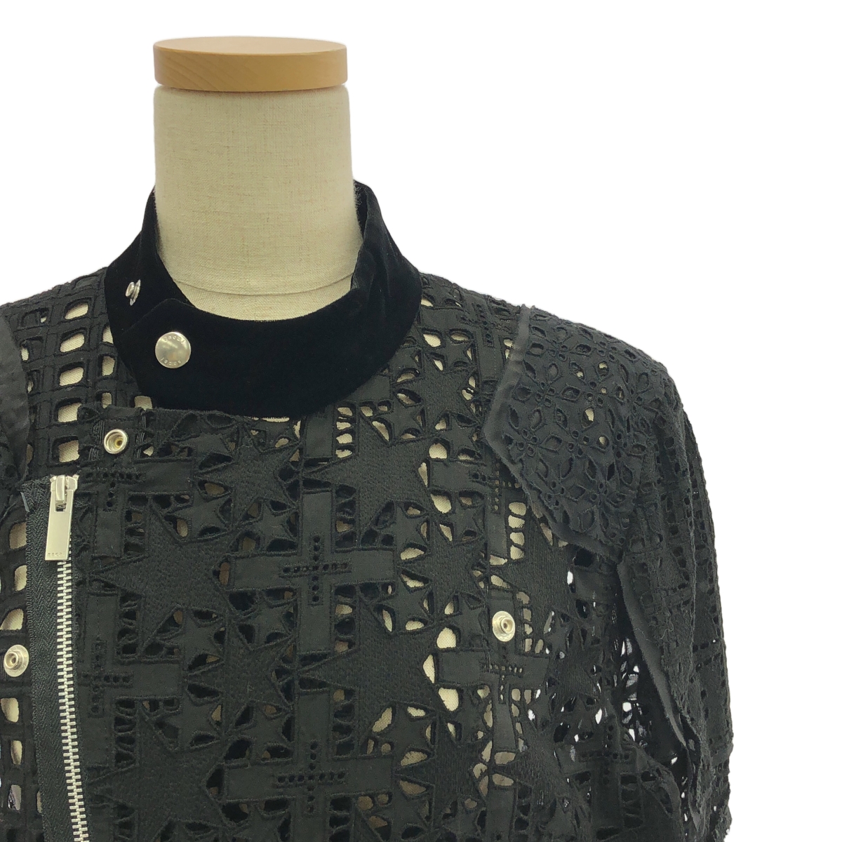sacai / サカイ Embroidery Lace Blouson レース ジップ ジャケット