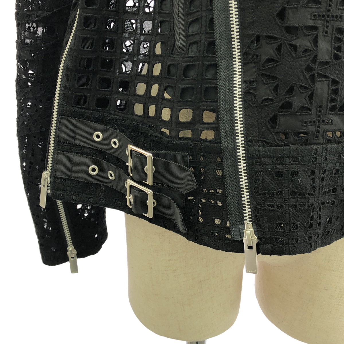 sacai / サカイ Embroidery Lace Blouson レース ジップ ジャケット