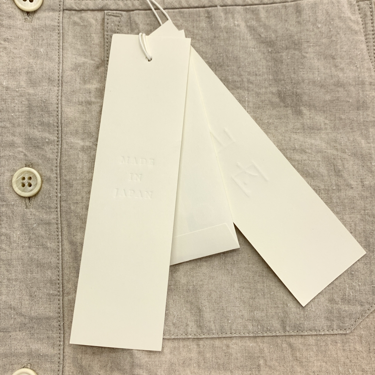 その他 塩縮加工 リネン ボタンダウンシャツ