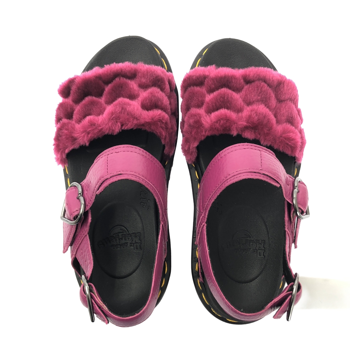 Dr.Martens / ドクターマーチン VOSS QUAD FLUFFY ハートモチーフ 厚底 サンダル