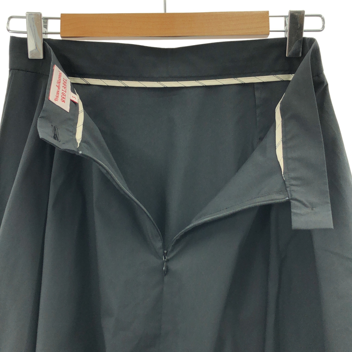 VIVIENNE WESTWOOD RED LABEL / ヴィヴィアンウエストウッドレッドレーベル オーブボタン コットン フレア ロングスカート