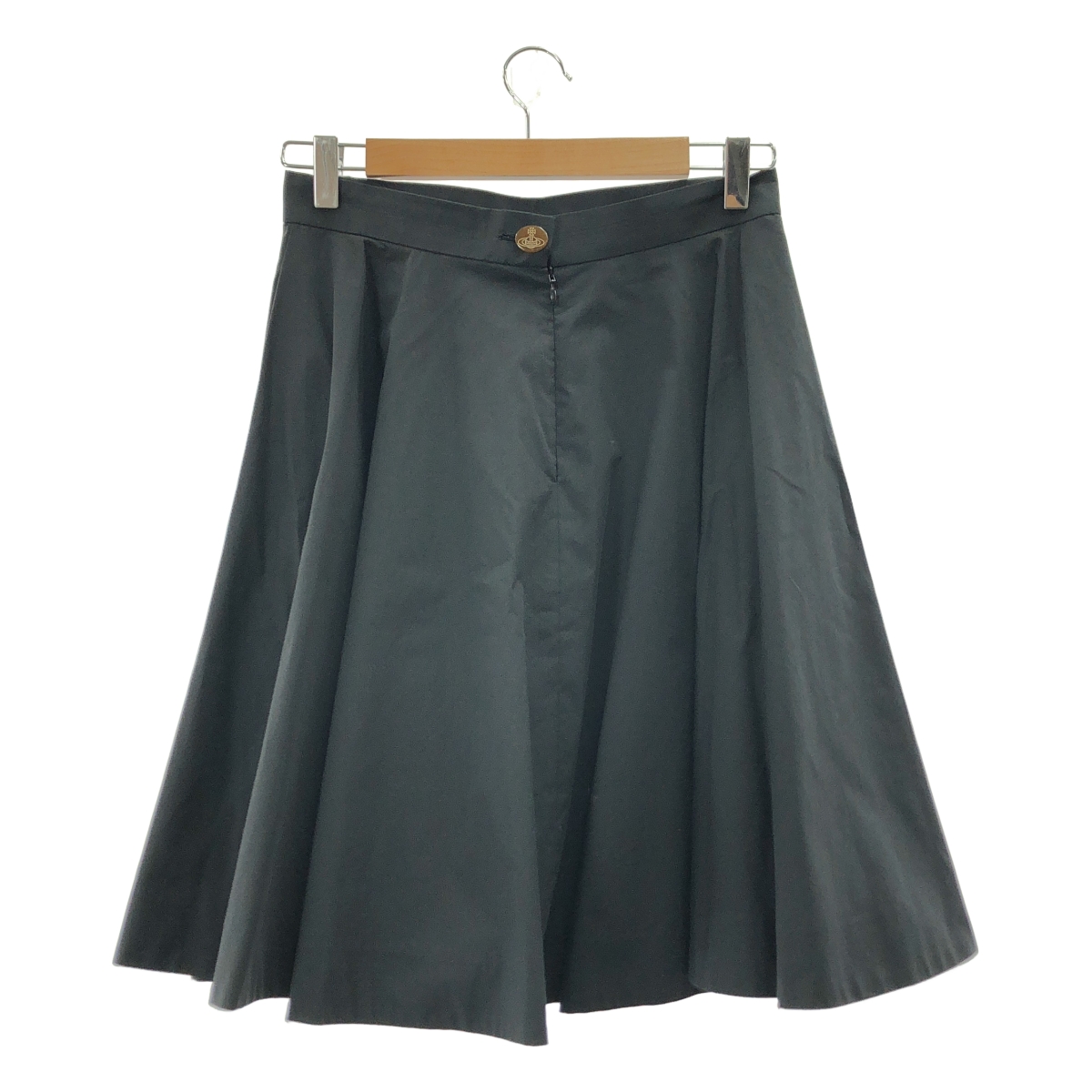 VIVIENNE WESTWOOD RED LABEL / ヴィヴィアンウエストウッドレッドレーベル オーブボタン コットン フレア ロングスカート