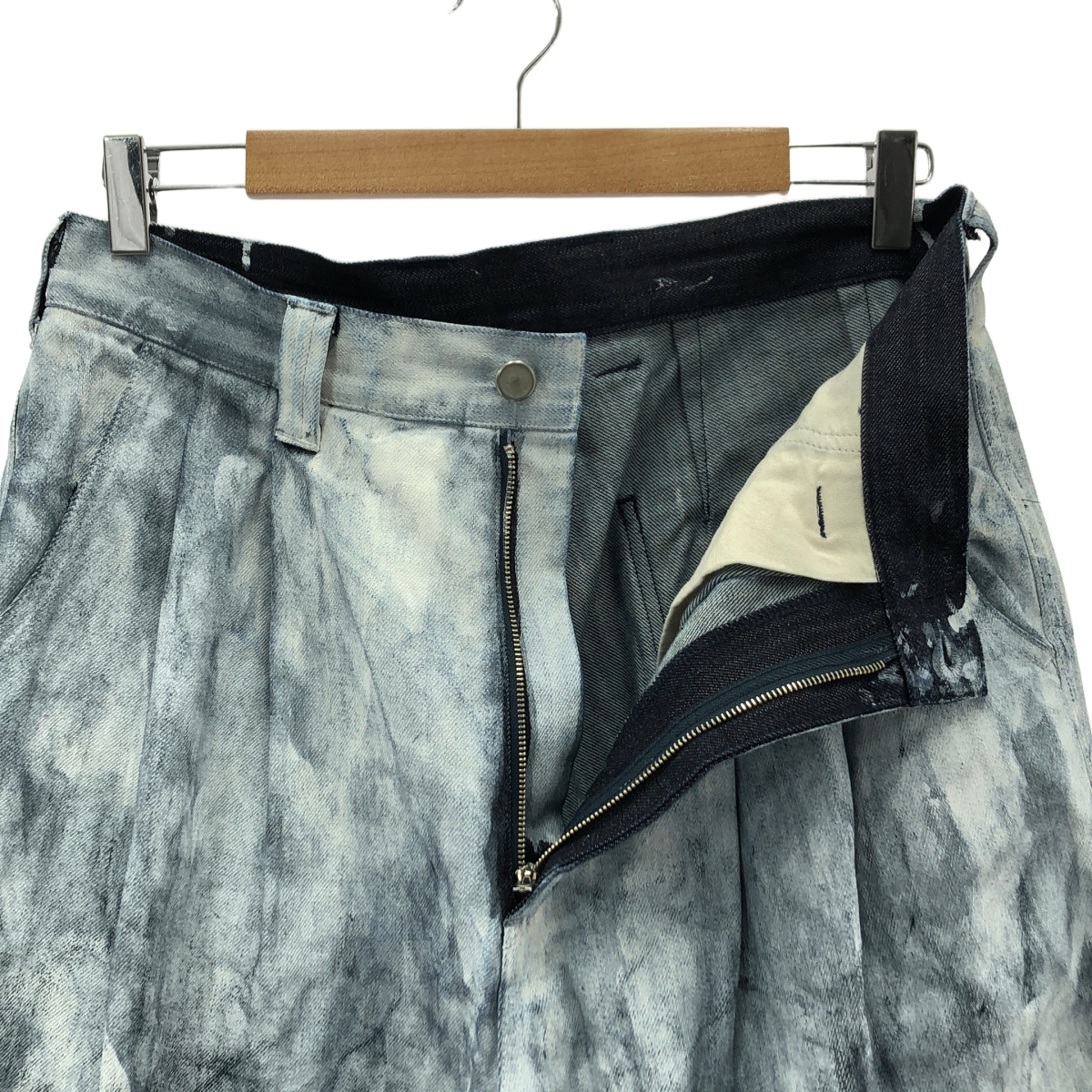 roundabout / ラウンダバウト Paint Denim 2tuck Pants ペイント デニムパンツ