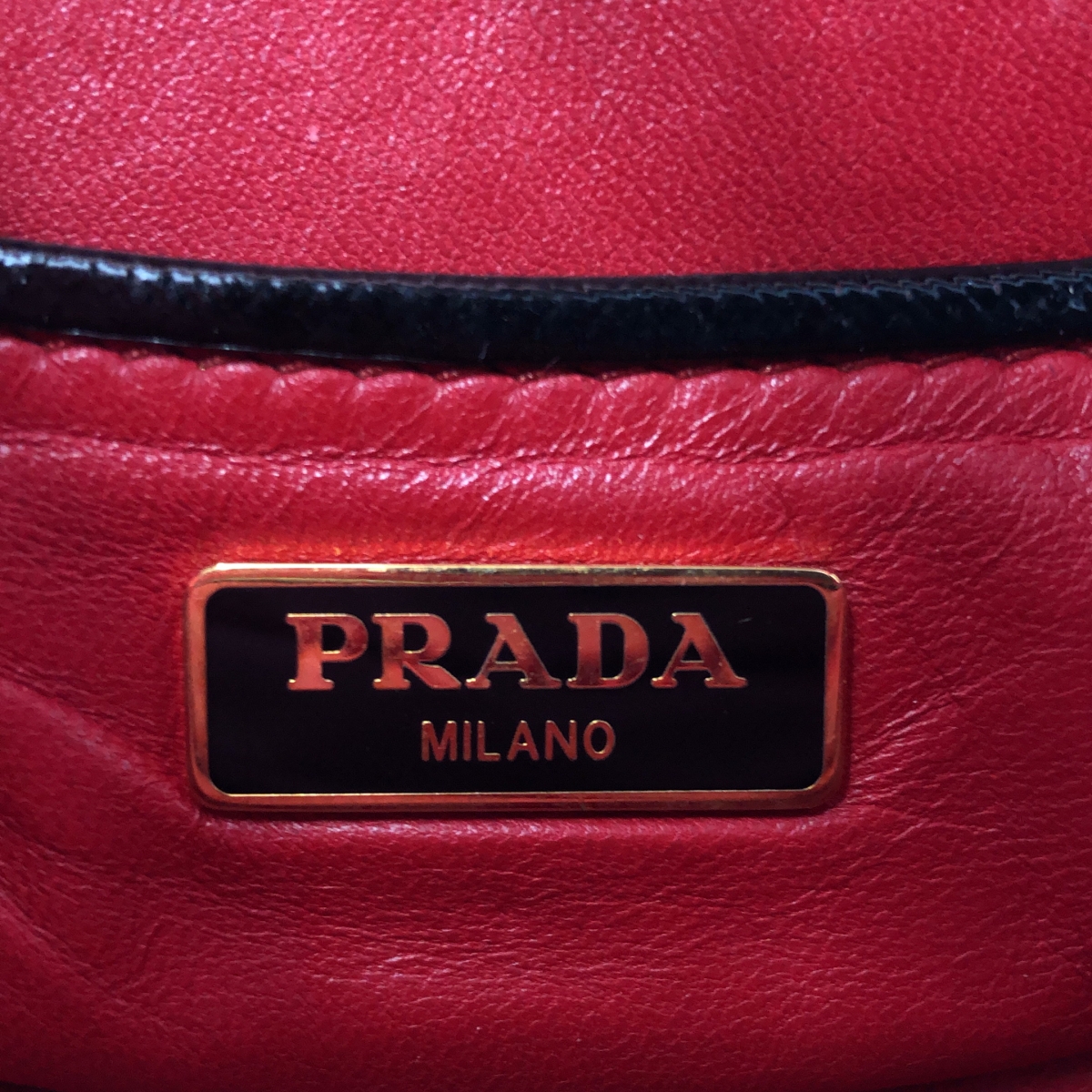 PRADA / プラダ ロゴ フラワー ポシェット ショルダーバッグ