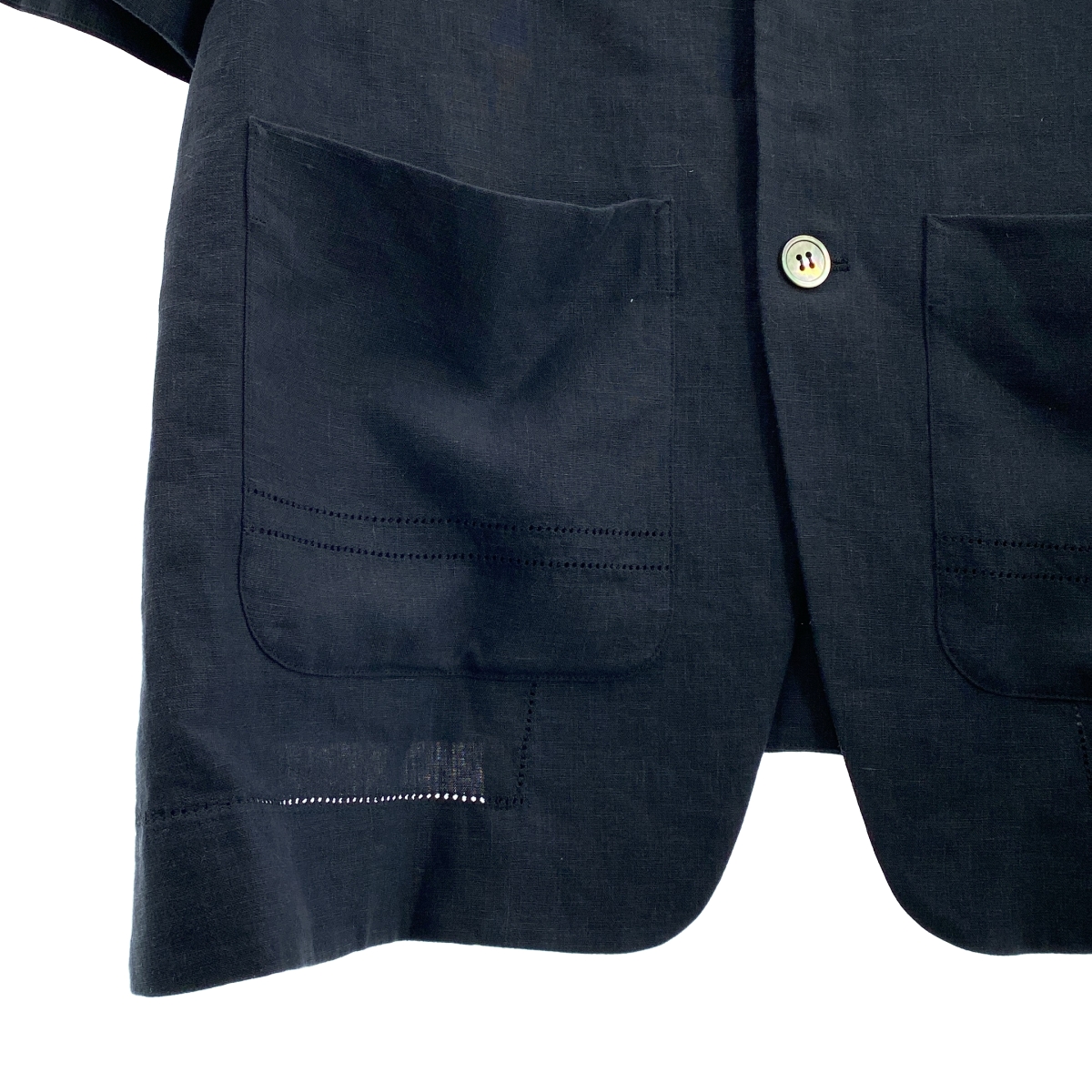 GALERIE VIE / ギャルリーヴィー リブコンビフレンチリネン ハーフスリーブジャケット