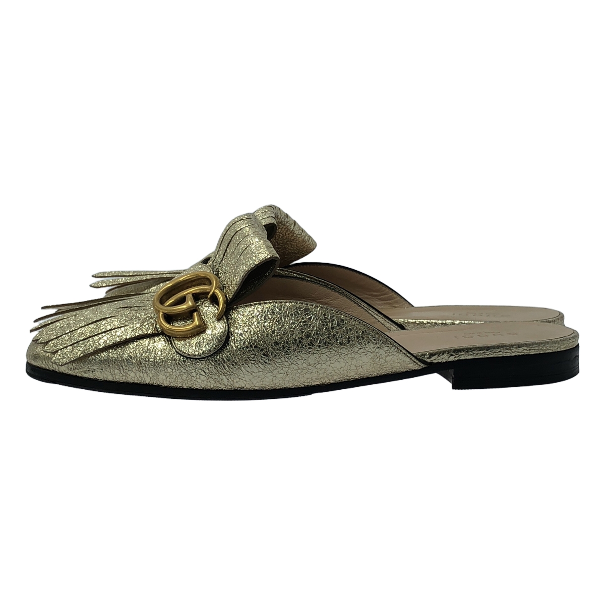 GUCCI / グッチ GGマーモント パテントレザー キルト サンダル