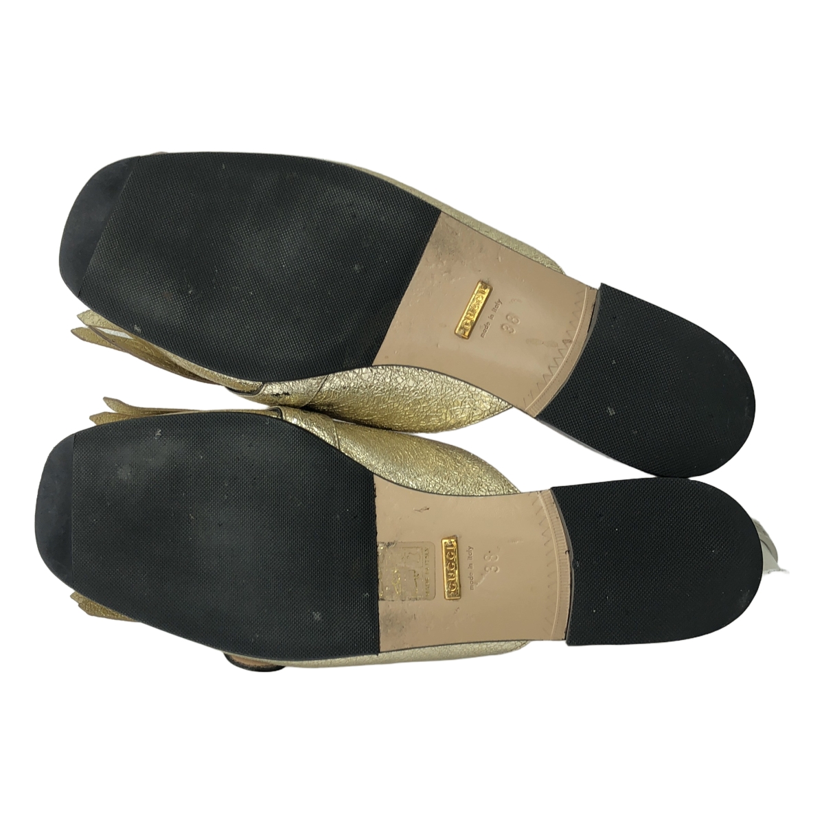 GUCCI / グッチ GGマーモント パテントレザー キルト サンダル