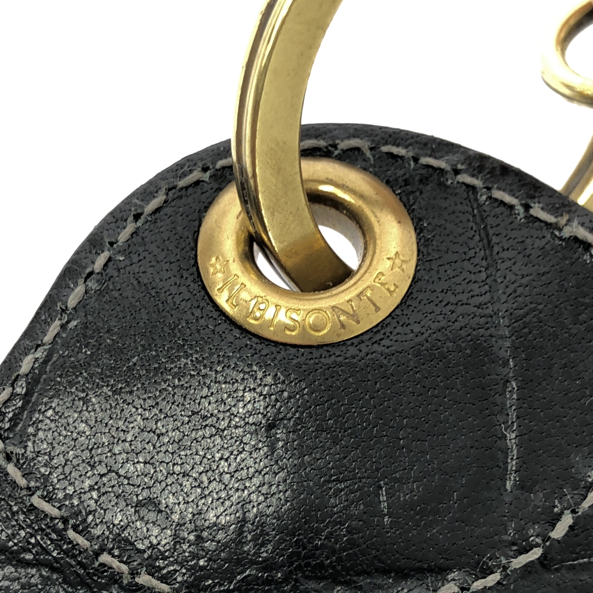 IL BISONTE / イルビゾンテ クロコ型押し キーリング / キーケース / スマートキー用