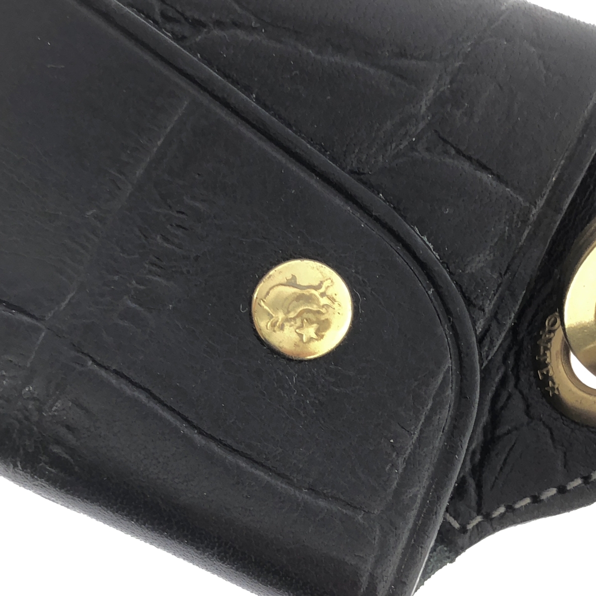 IL BISONTE / イルビゾンテ クロコ型押し キーリング / キーケース / スマートキー用