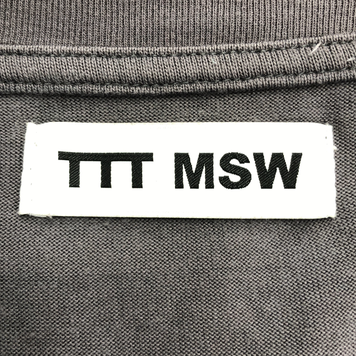 その他 ロゴ エンブロイダリー コットン クルーネック カットソー