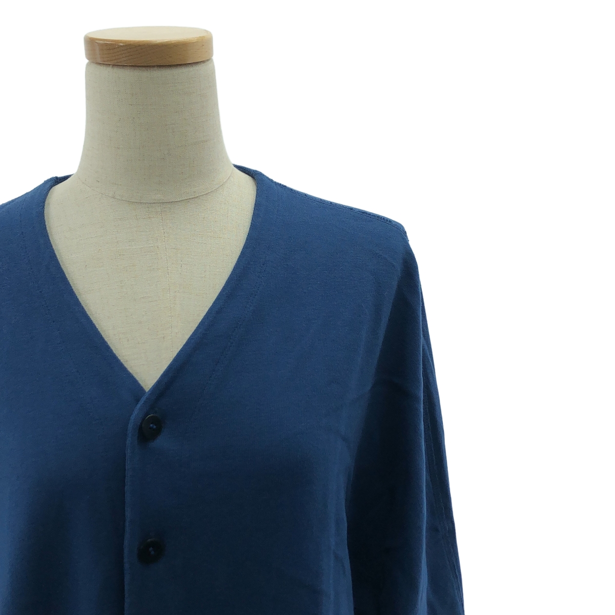 JURGEN LEHL / ヨーガンレール コットン オーバーシルエット ポケット付き スリット ロング ワンピース