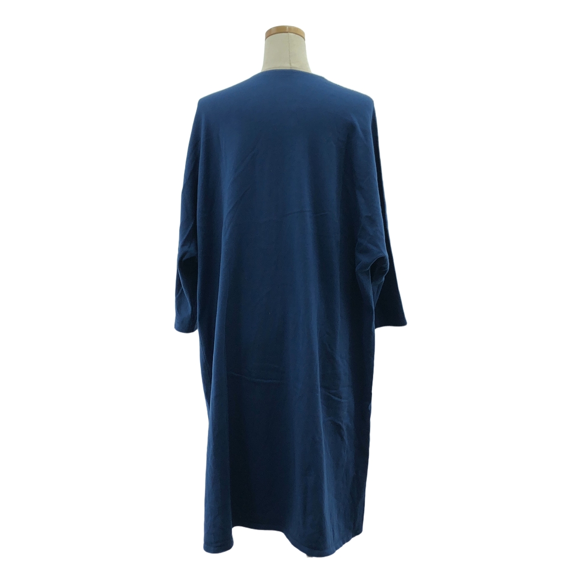 JURGEN LEHL / ヨーガンレール コットン オーバーシルエット ポケット付き スリット ロング ワンピース