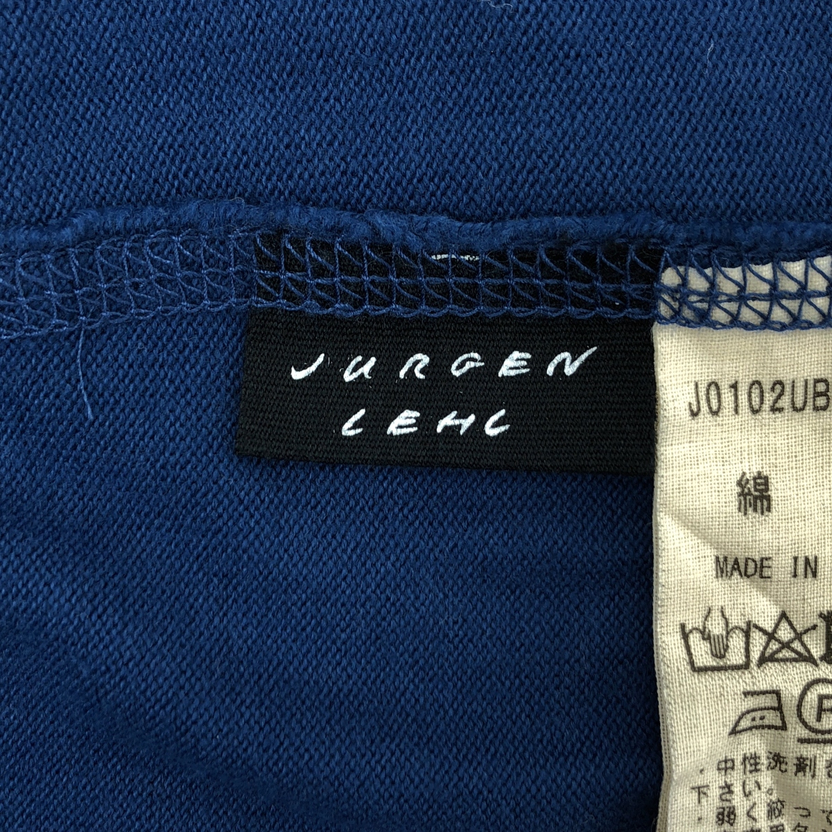 JURGEN LEHL / ヨーガンレール コットン オーバーシルエット ポケット付き スリット ロング ワンピース