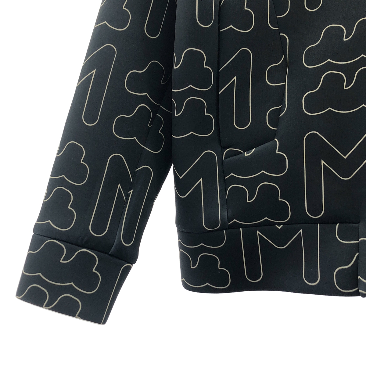 MUTA / ムータ ロゴ 総柄 ボンディング パーカー ジャケット