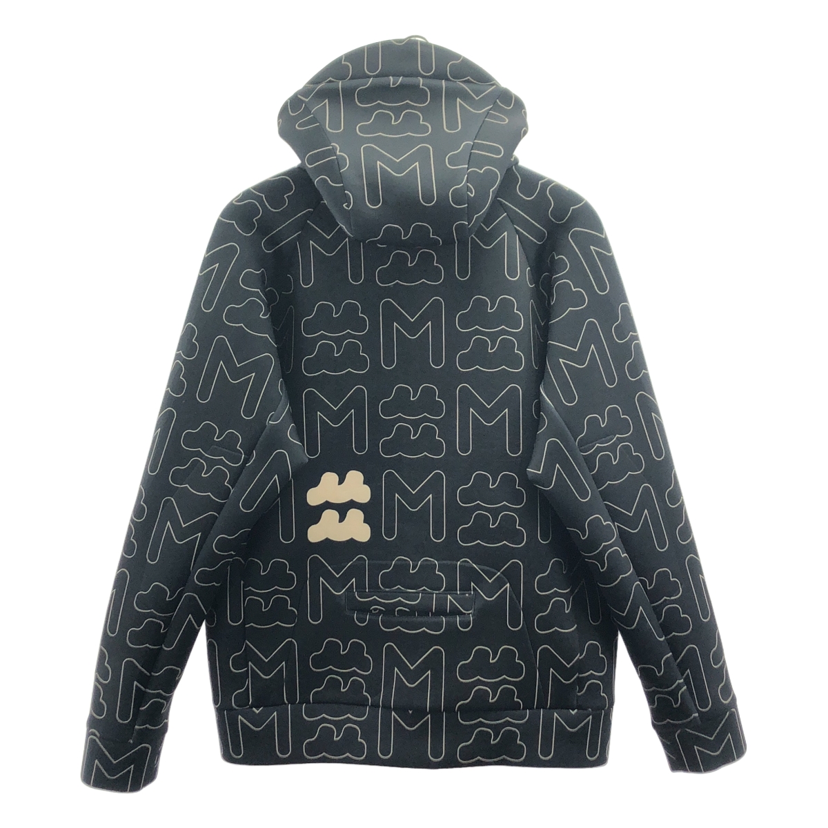 MUTA / ムータ ロゴ 総柄 ボンディング パーカー ジャケット