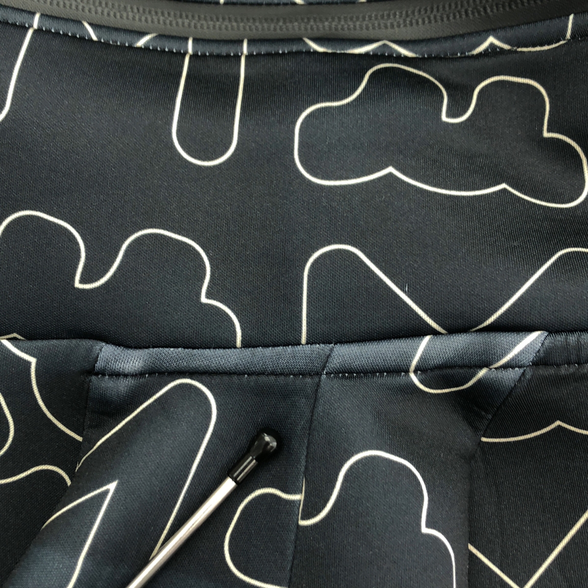 MUTA / ムータ ロゴ 総柄 ボンディング パーカー ジャケット