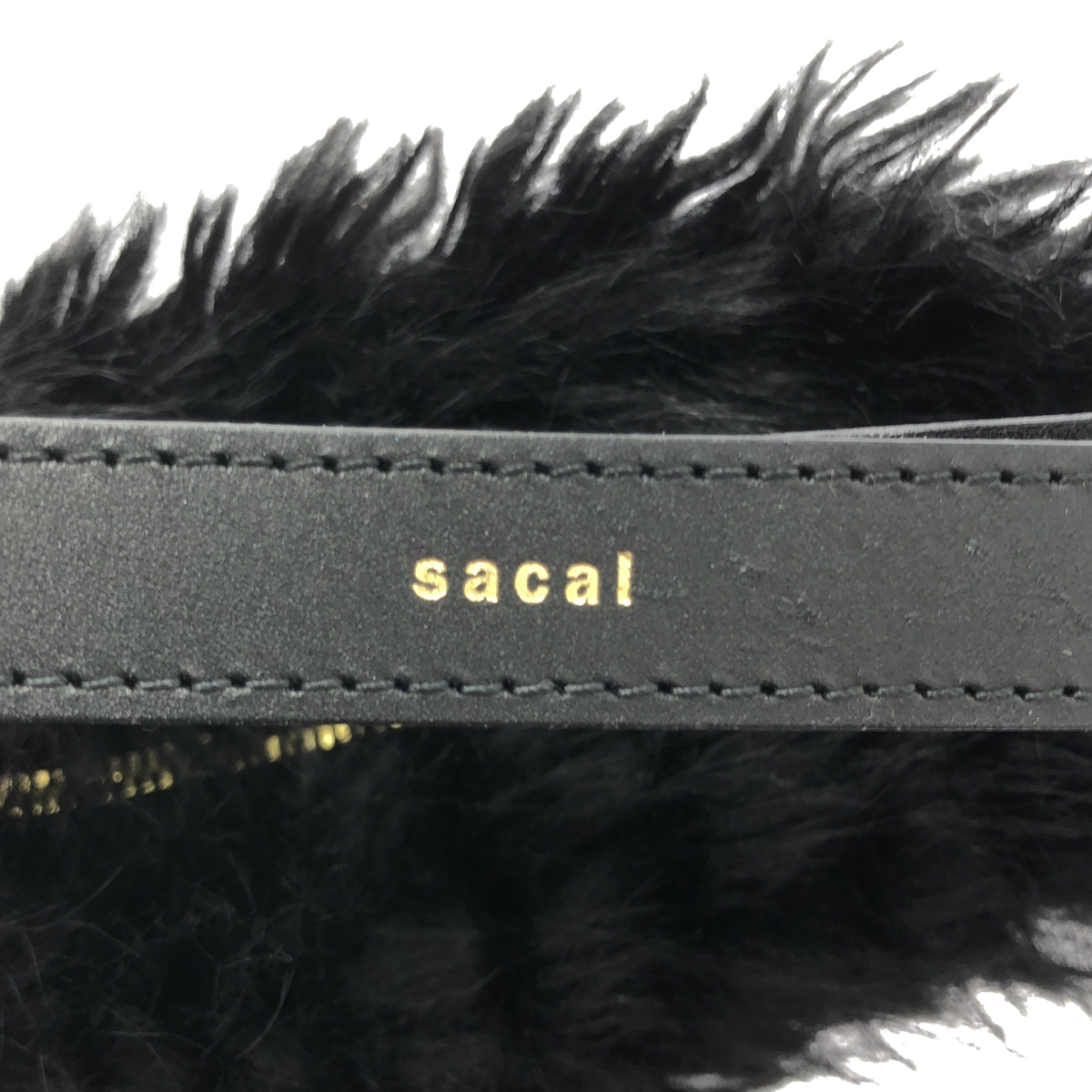 sacai / サカイ Small Pochette Faux Fur 2Way スモールポシェット フェイクファー ハンドバッグ