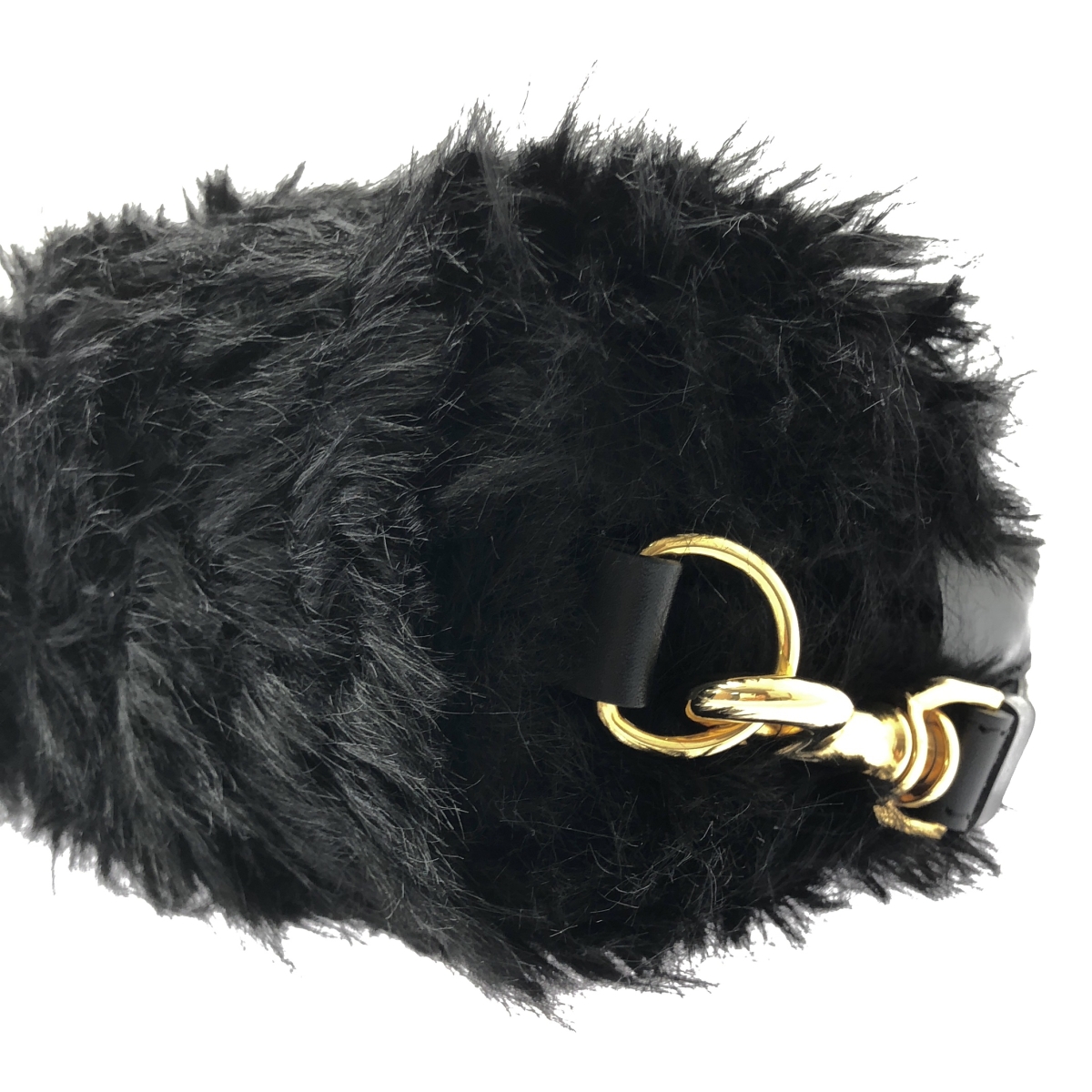 sacai / サカイ Small Pochette Faux Fur 2Way スモールポシェット フェイクファー ハンドバッグ