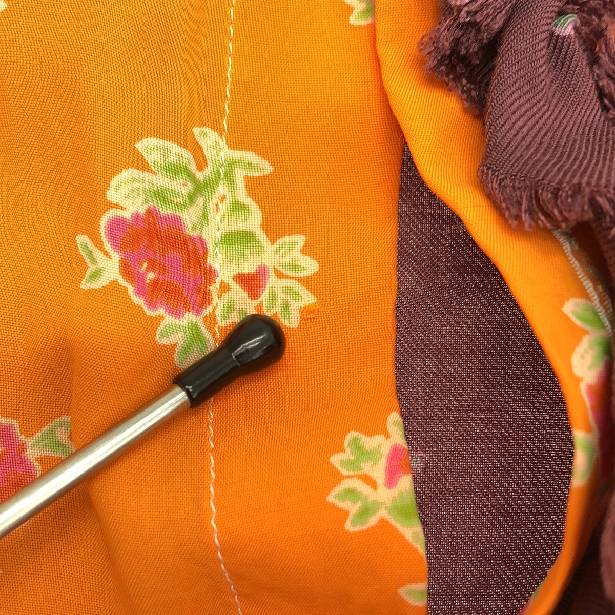 tricot COMME des GARCONS / トリココムデギャルソン レーヨン フローラルプリント パッチワーク ブラウス