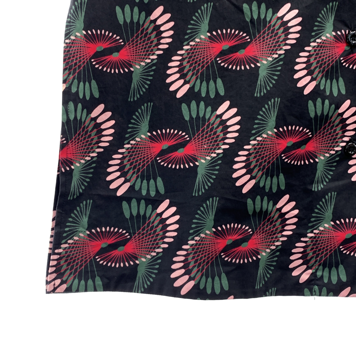 FENDI / フェンディ コットン 総柄 プリント オープンカラー シャツ