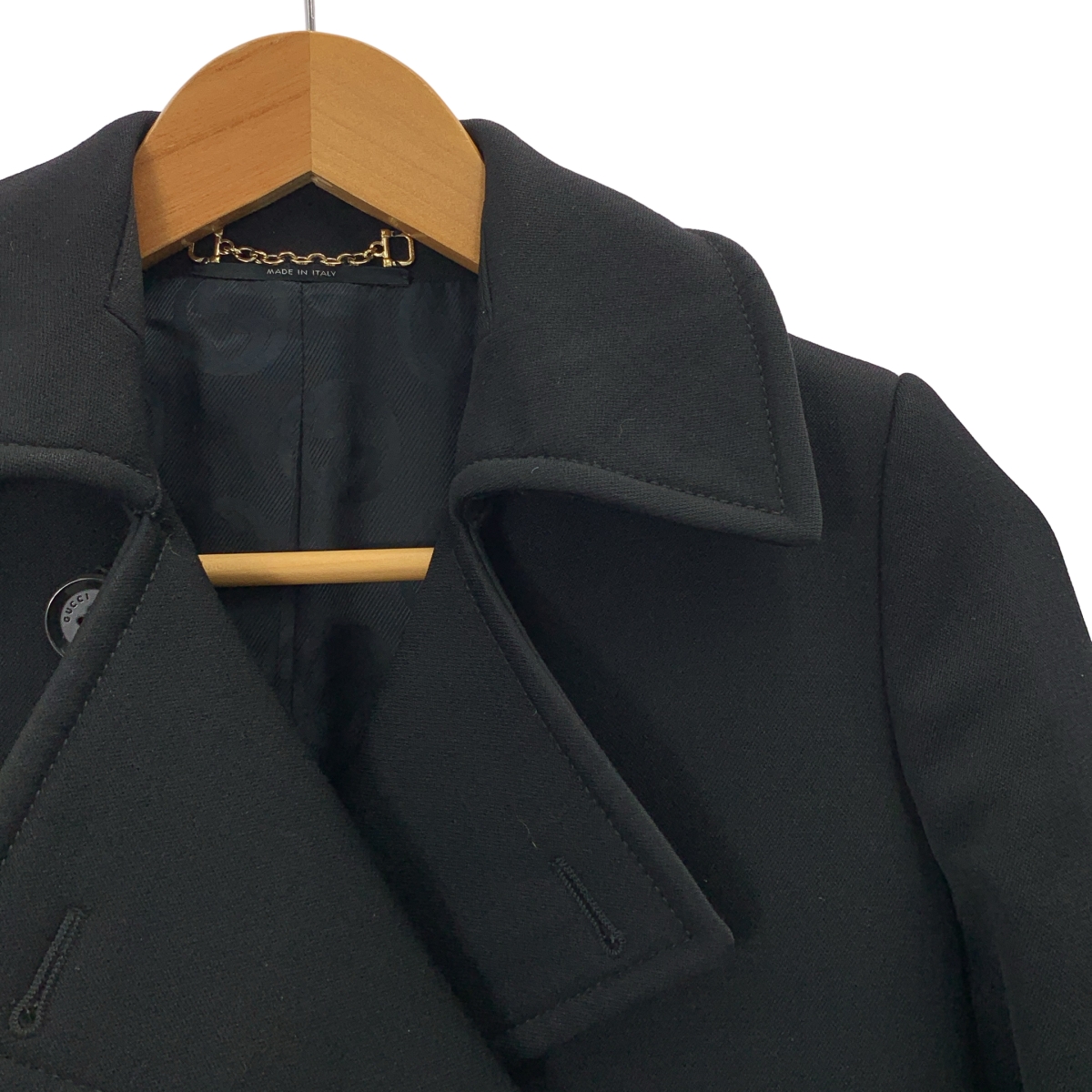 GUCCI / グッチ ウール シルク ロングピーコート