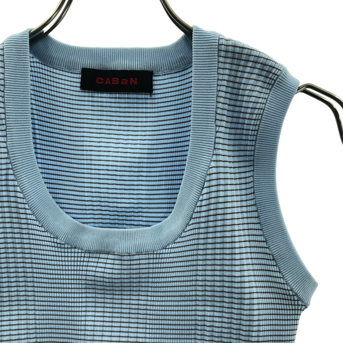 CABaN / キャバン ポリエステル クルーネック ノースリーブ カットソー