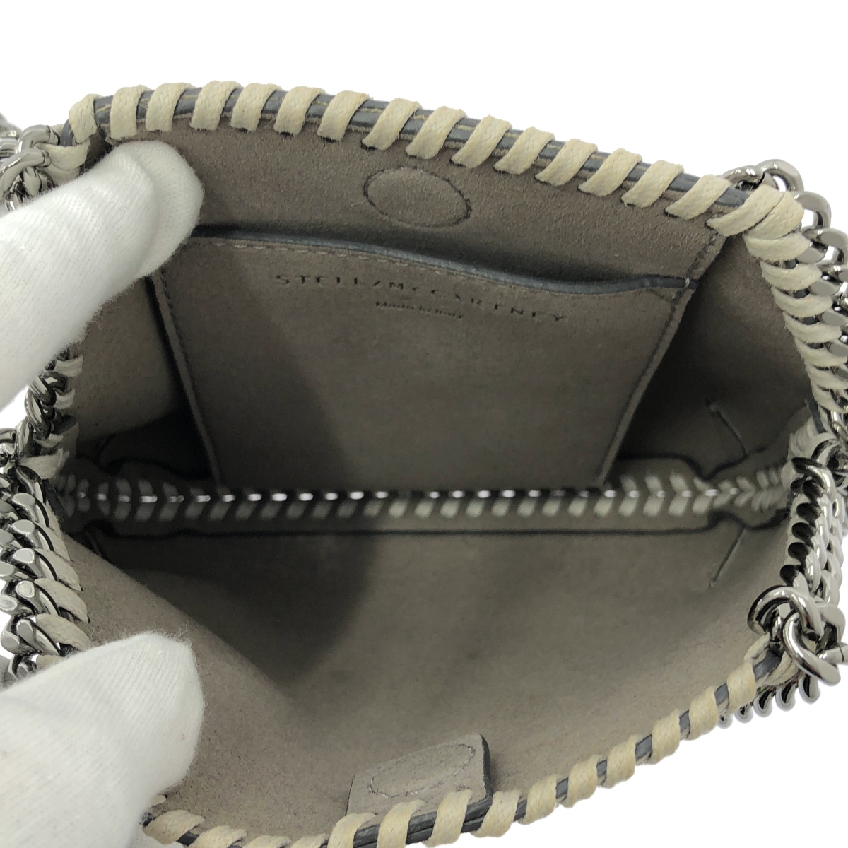 STELLA McCARTNEY / ステラマッカートニー 2way ミニ ファラベラ クリスタル チェーンショルダー ハンドバッグ