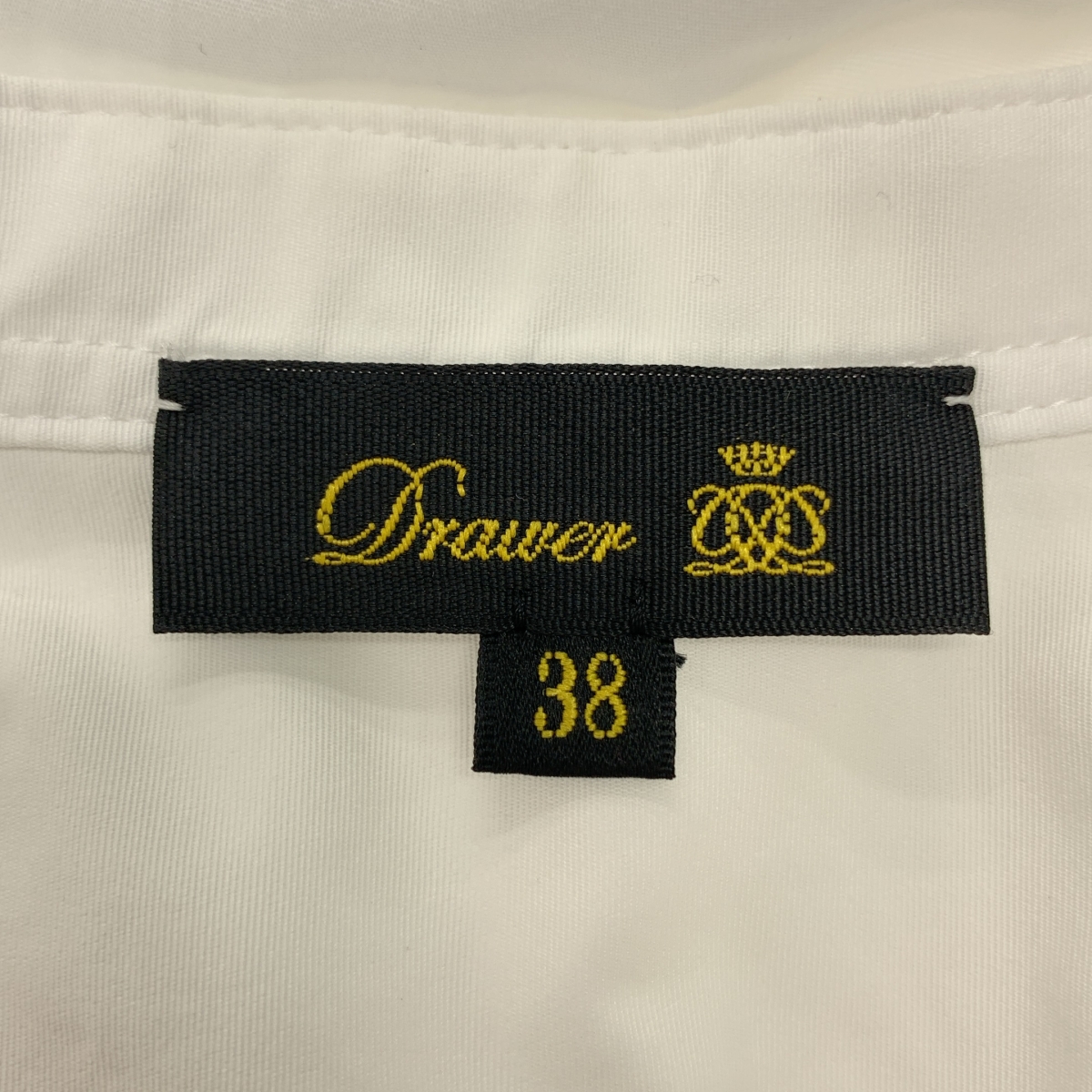 Drawer / ドゥロワー サッカー ギャザー シャツワンピース