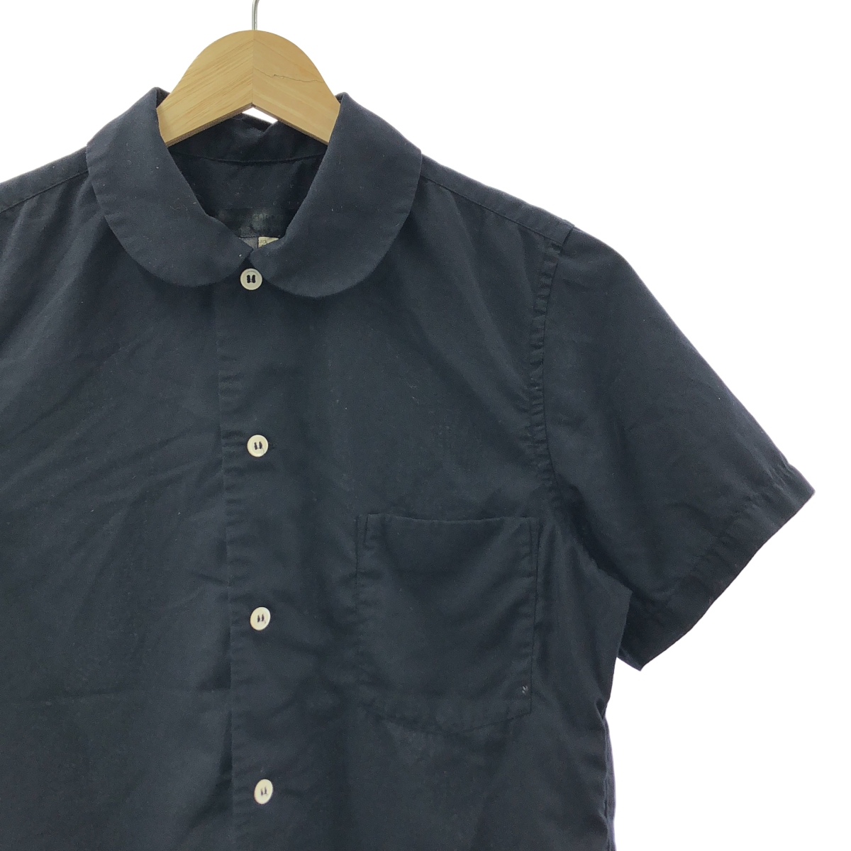 COMME des GARCONS COMME des GARCONS / コムコム ラウンドカラー ポリエステル ブラウス 丸襟 半袖 シャツ