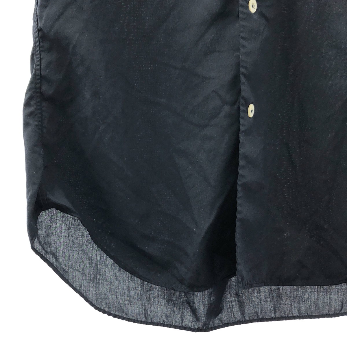 COMME des GARCONS COMME des GARCONS / コムコム ラウンドカラー ポリエステル ブラウス 丸襟 半袖 シャツ