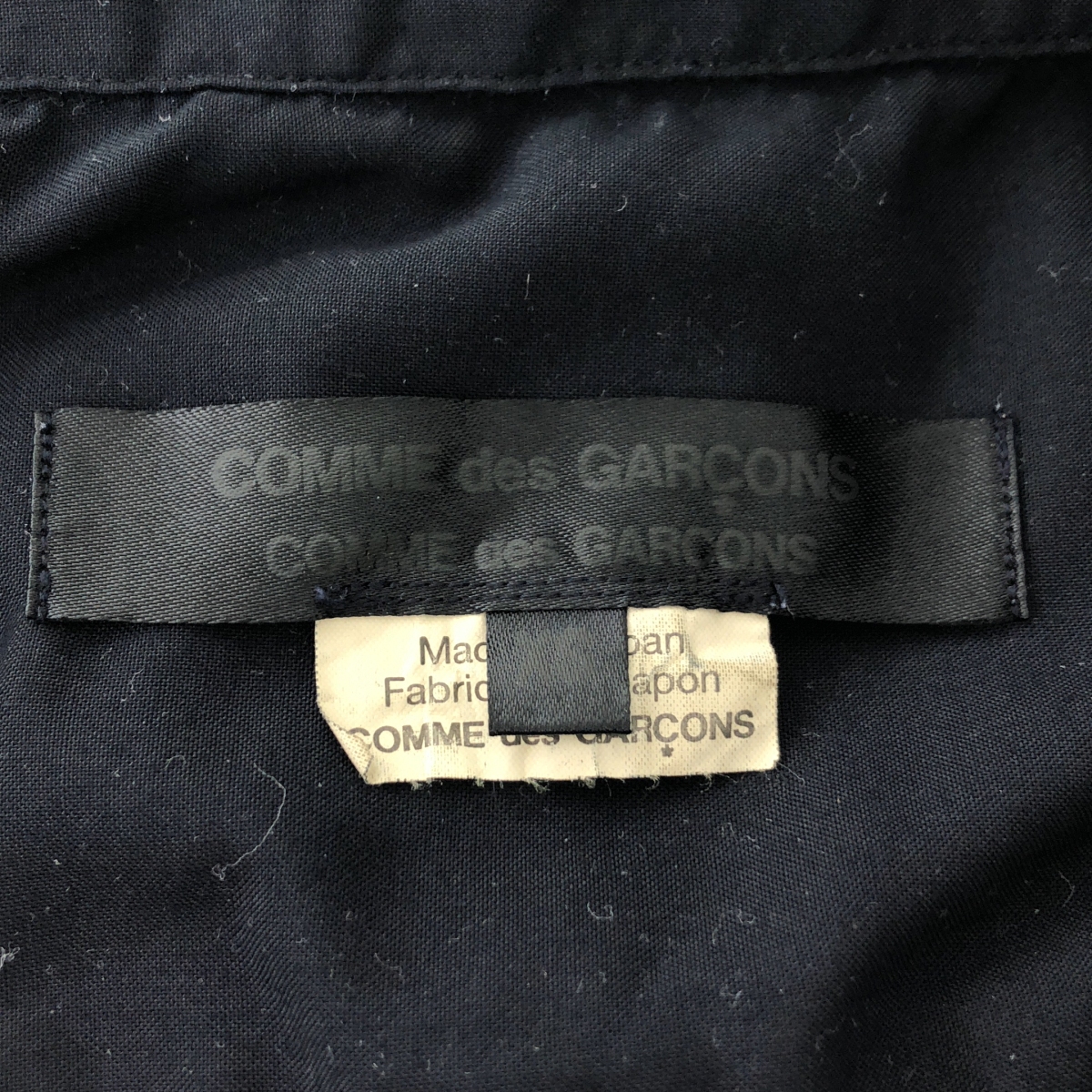 COMME des GARCONS COMME des GARCONS / コムコム ラウンドカラー ポリエステル ブラウス 丸襟 半袖 シャツ