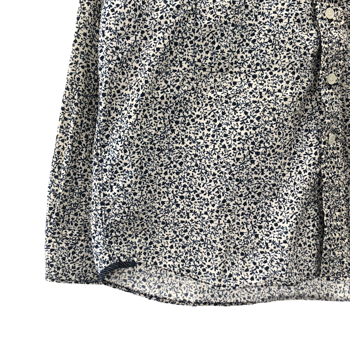 45r / フォーティファイブアール 総柄 バンドカラー シャツ