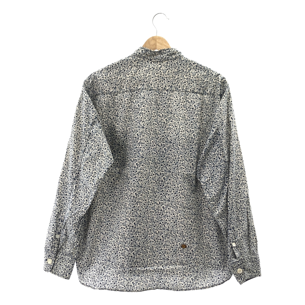 45r / フォーティファイブアール 総柄 バンドカラー シャツ