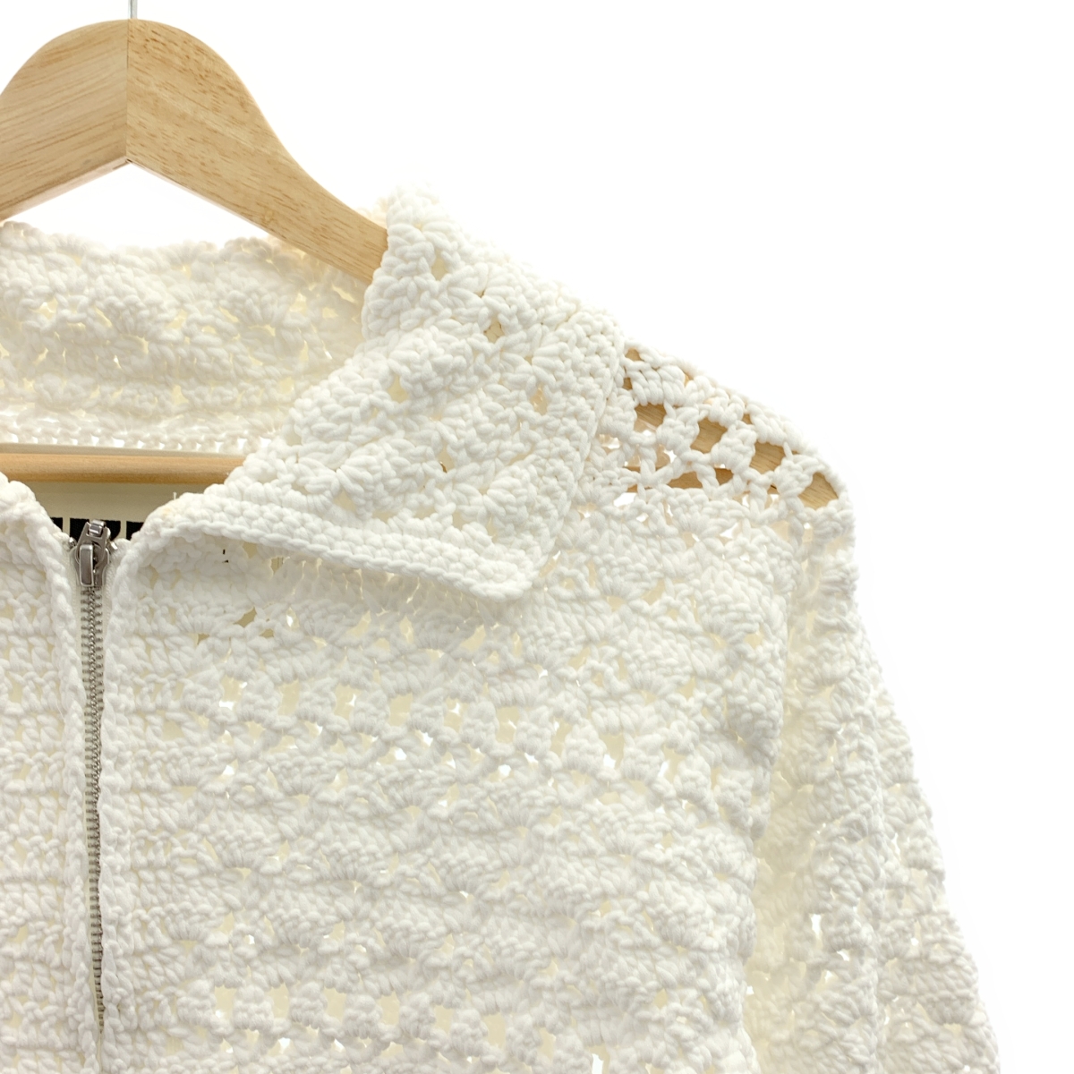 その他 crochet KNIT zip cardigan クロケットニットジップカーディガン