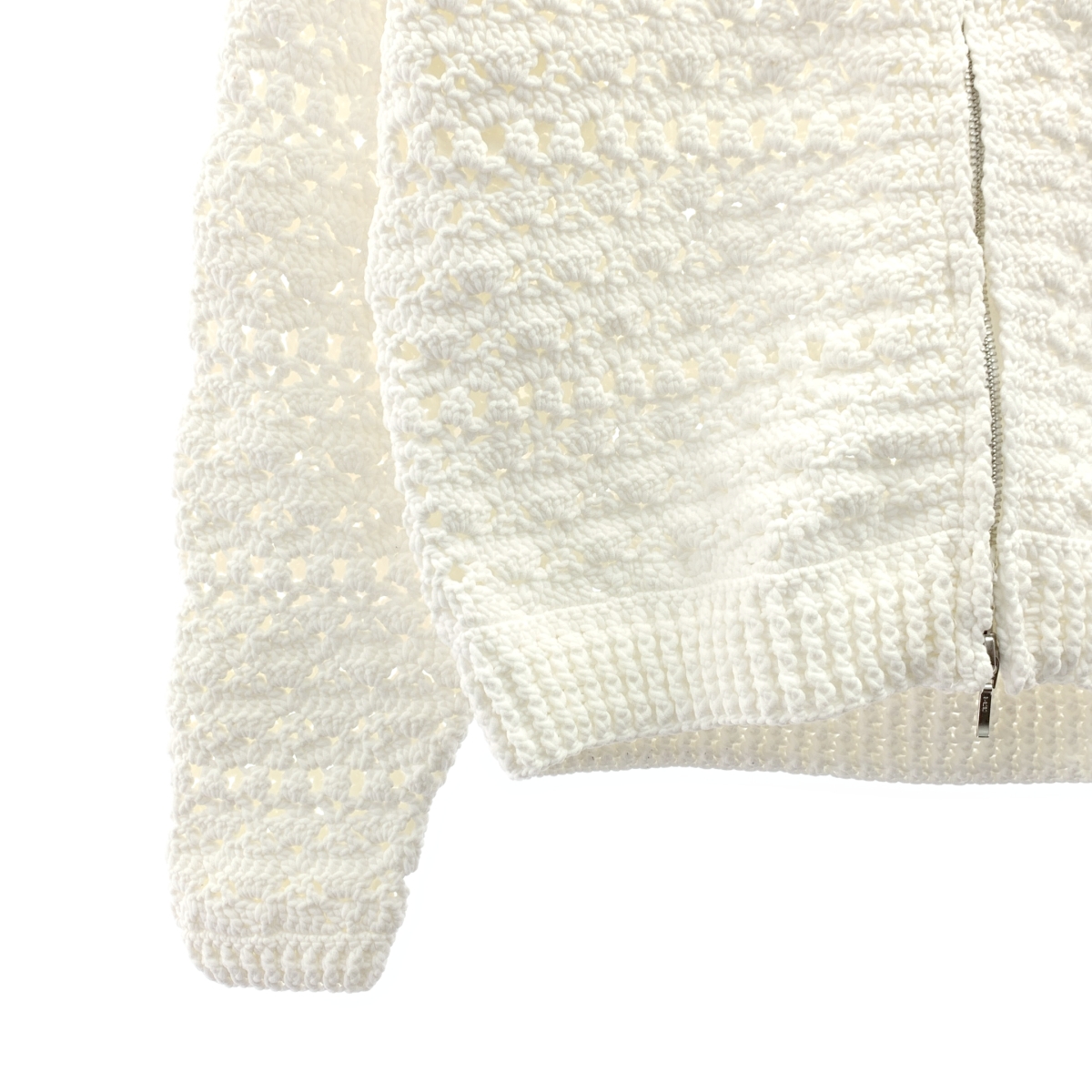 その他 crochet KNIT zip cardigan クロケットニットジップカーディガン