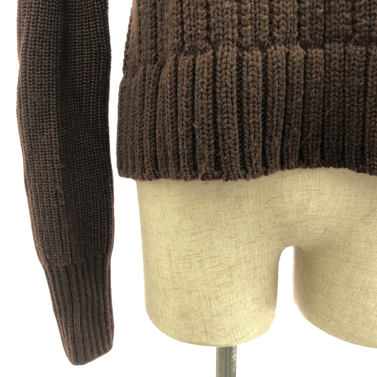 sacai / サカイ ウール アシンメトリー ローゲージ ニット プルオーバー