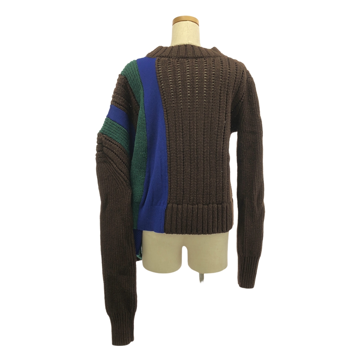 sacai / サカイ ウール アシンメトリー ローゲージ ニット プルオーバー