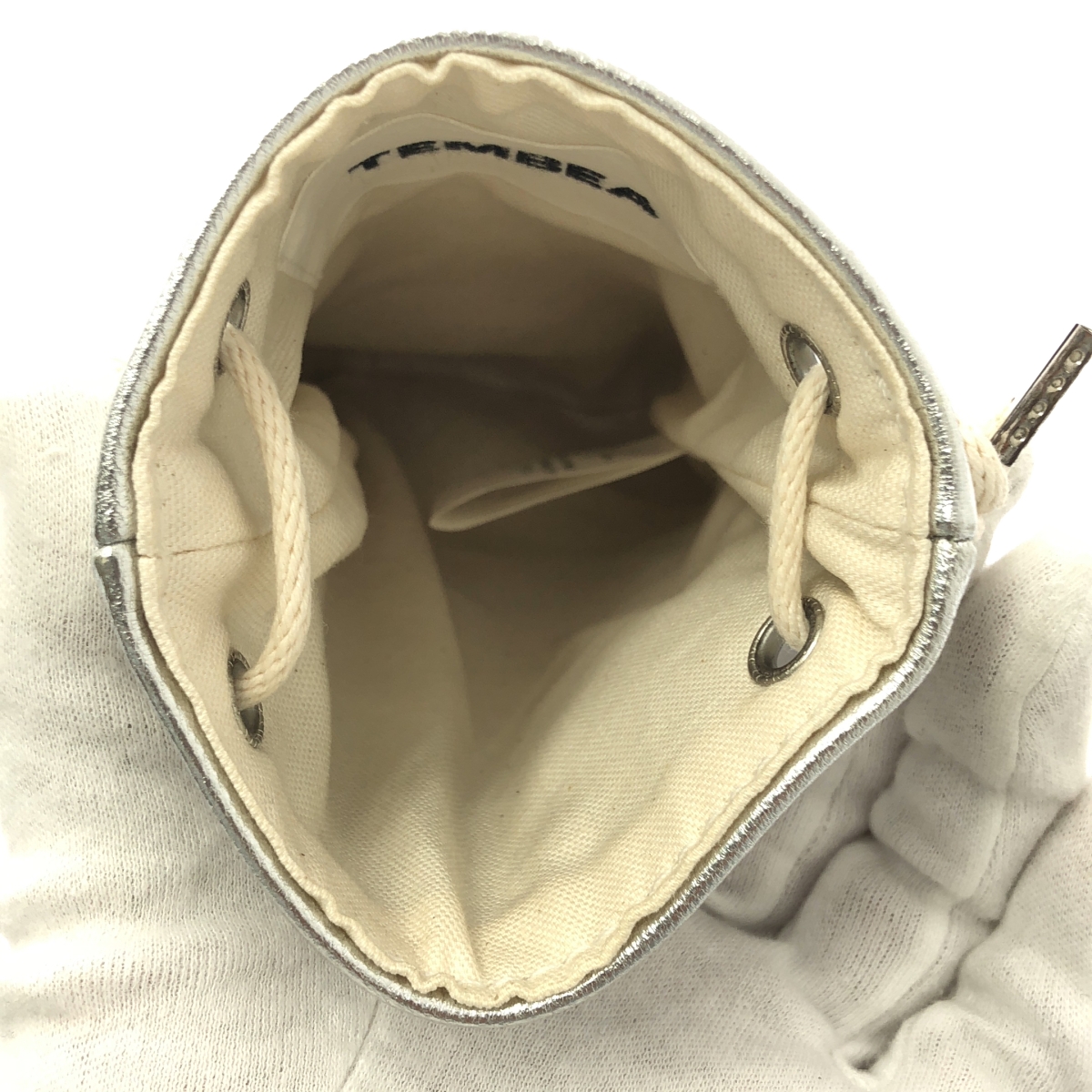 TEMBEA / テンベア メタリック レザー ポーチ