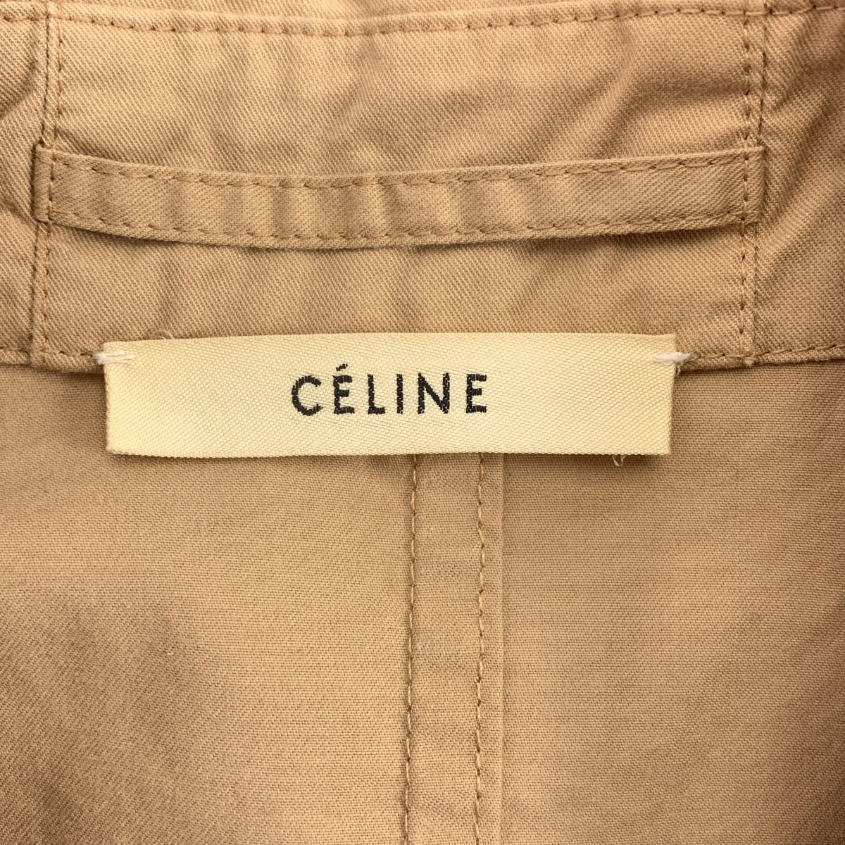 CELINE / セリーヌ フィービー期 ロゴボタン ベルテッド ダブル コート
