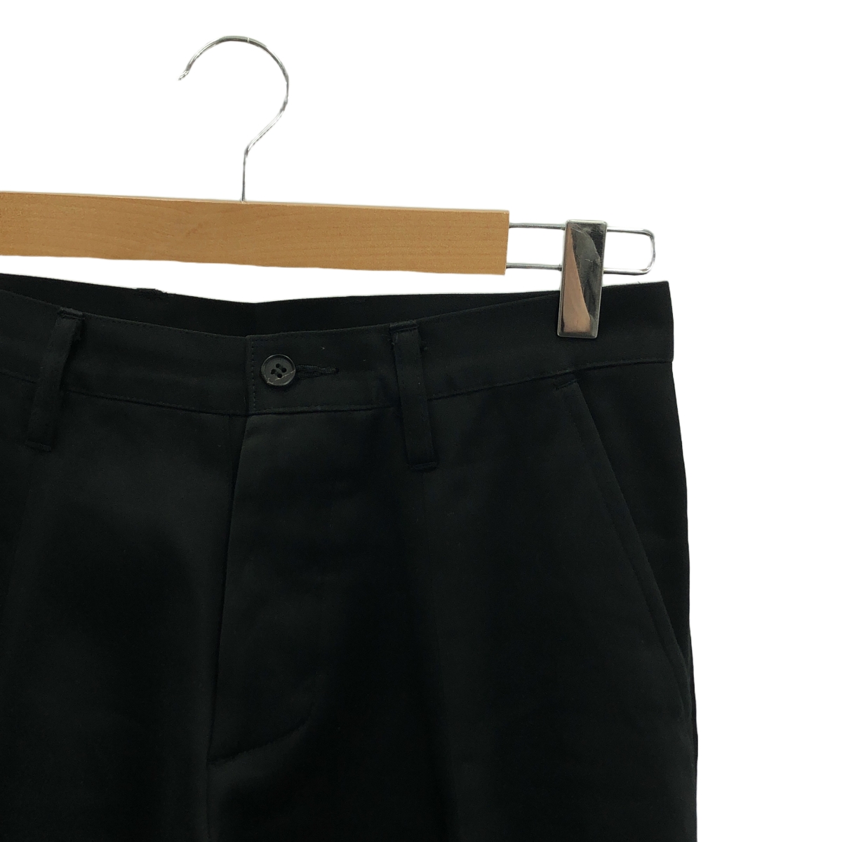 ripvanwinkle / リップヴァンウィンクル コットンサテン フレアパンツ