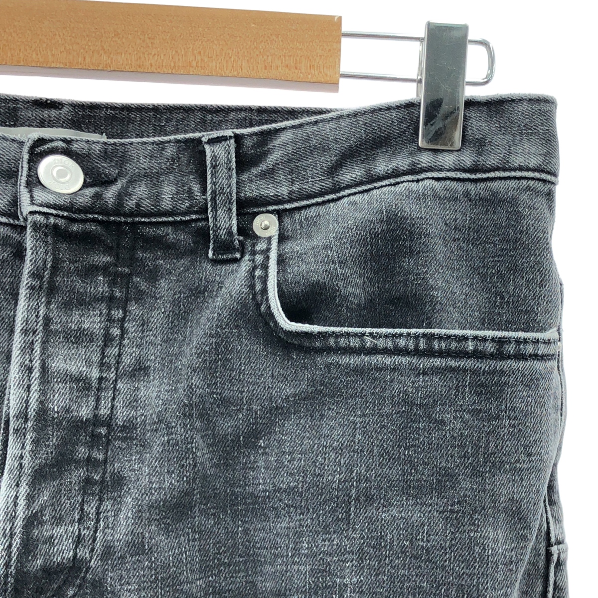 Dior / ディオール ロゴ レザーパッチ ブラックデニム スキニーパンツ