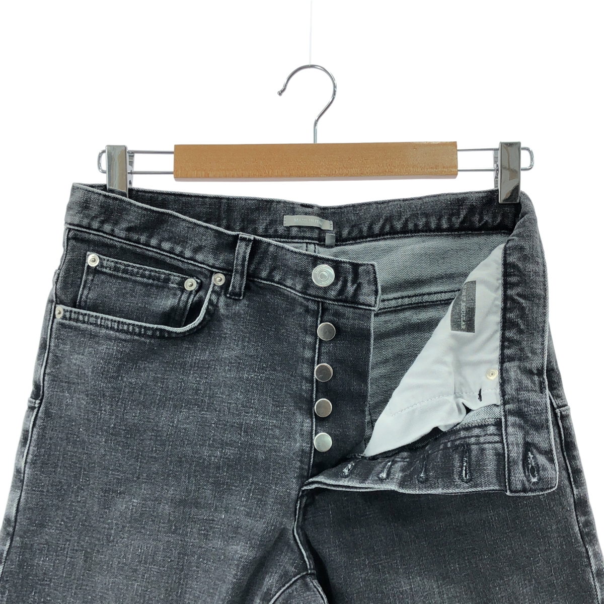 Dior / ディオール ロゴ レザーパッチ ブラックデニム スキニーパンツ