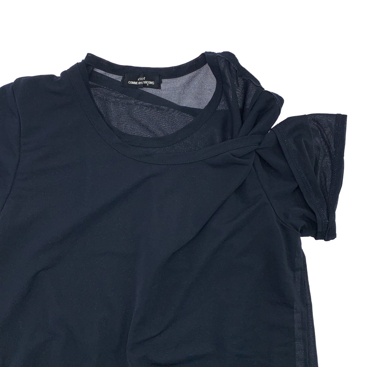 tricot COMME des GARCONS / トリココムデギャルソン ポリエステル ドッキング レイヤード Tシャツ カットソー