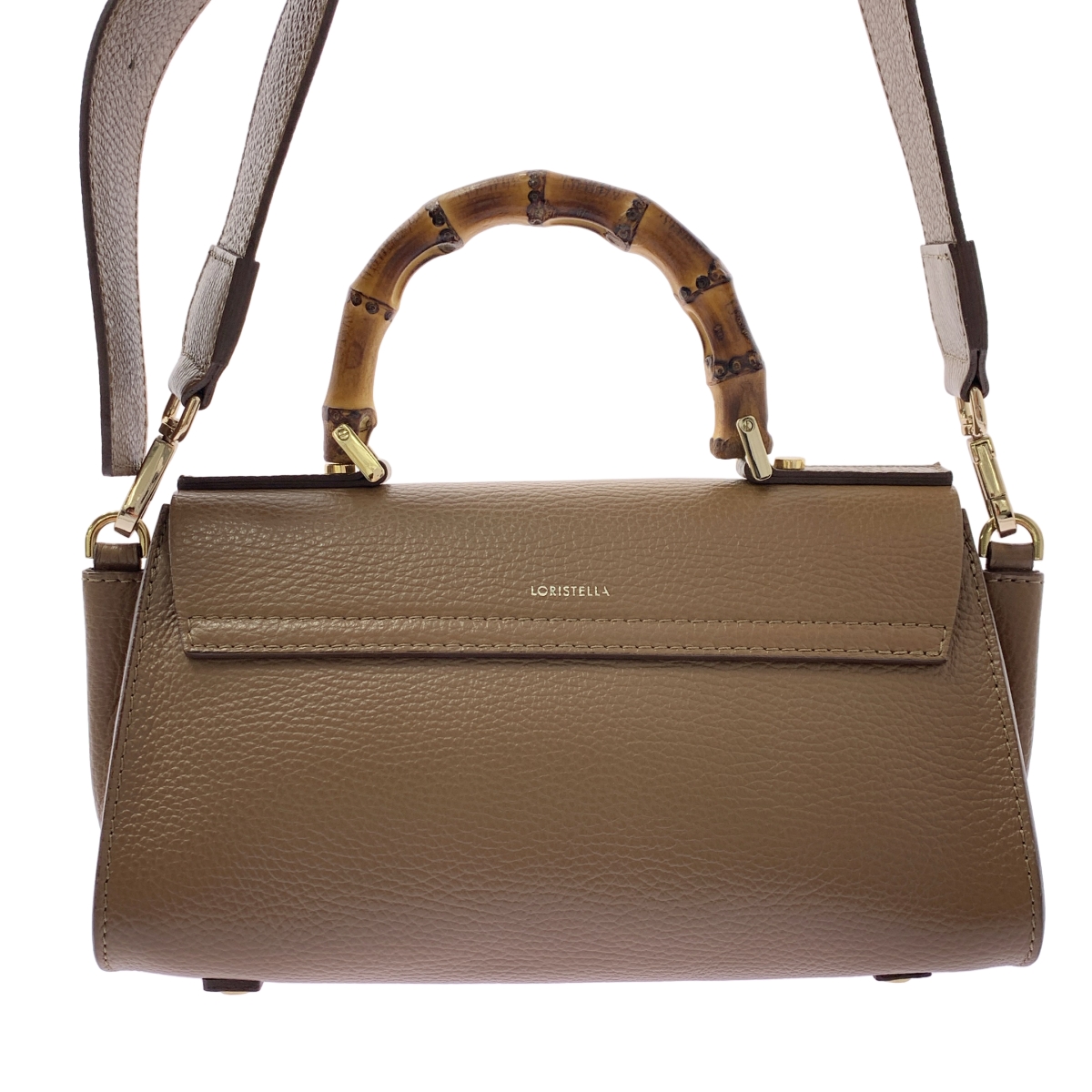 その他 2way ショルダーストラップ レザー フラップ バンブーハンドル バッグ